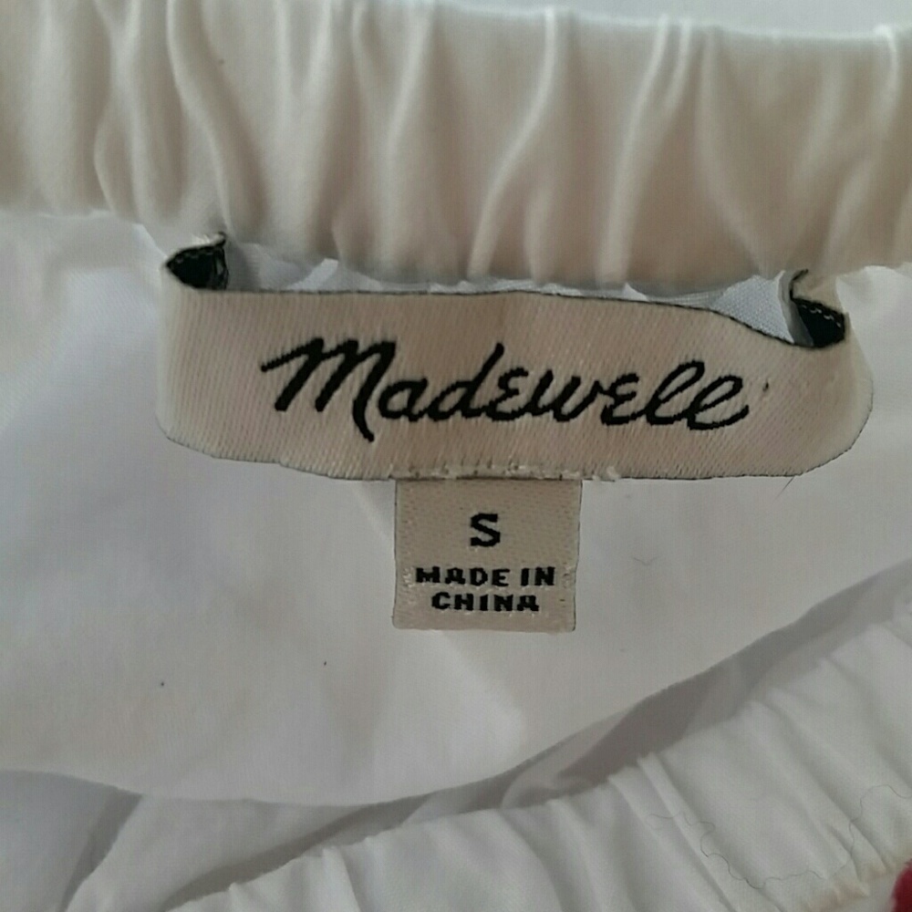 MADEWELL l Embroidered Off-the-Shoulder Top - Picture 5 of 6